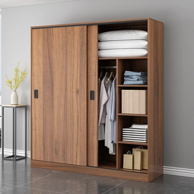 Modern combination wardrobes minimalist design bedroom sliding door wardrobe clothes organizer