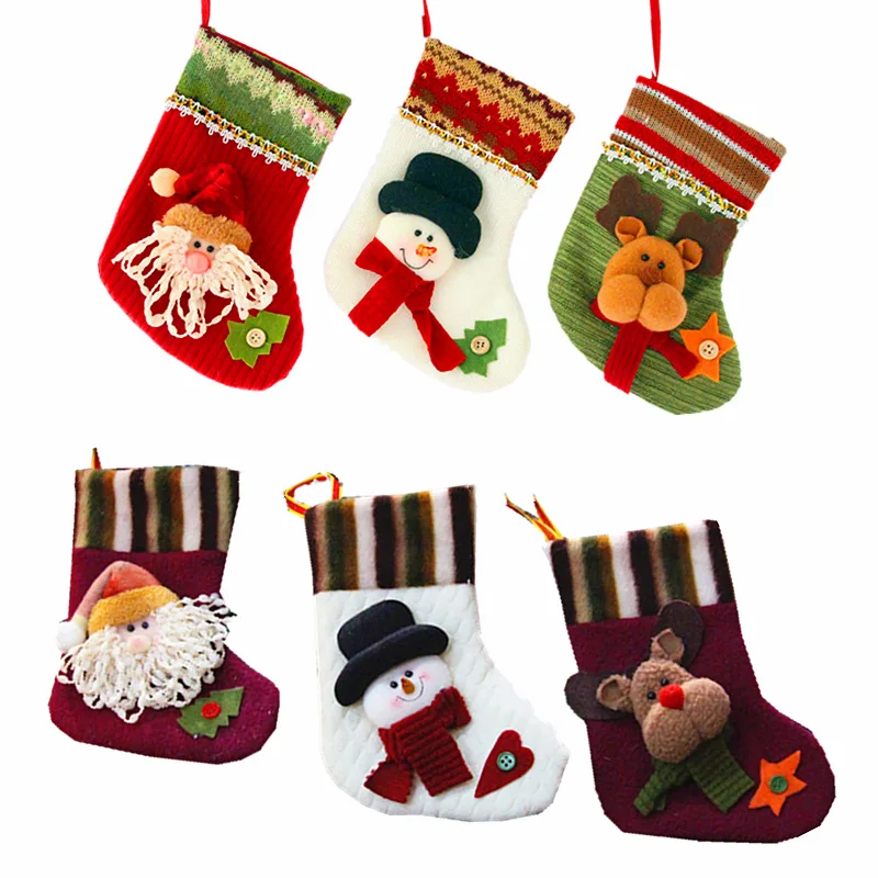 
Christmas socks gift bags Christmas tree ornaments stockings Christmas gifts decorations 