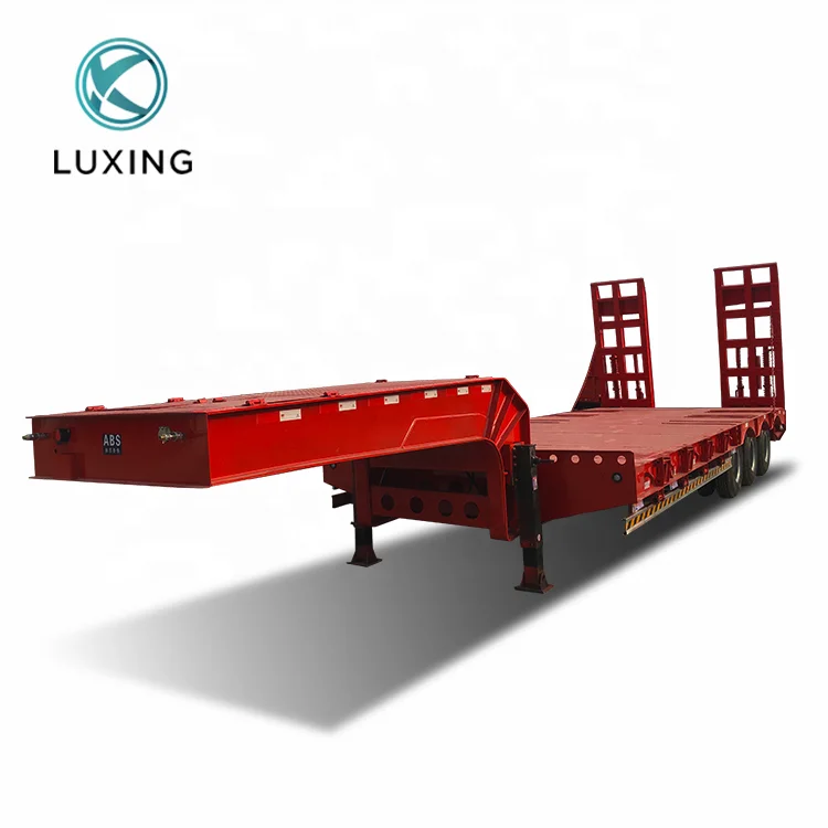 Factory direct sales 30tons 3axle  low bed semi trailer for sale