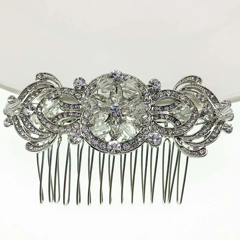 SHSS2069 Party wedding rhinestone and alloy bulk hair combs