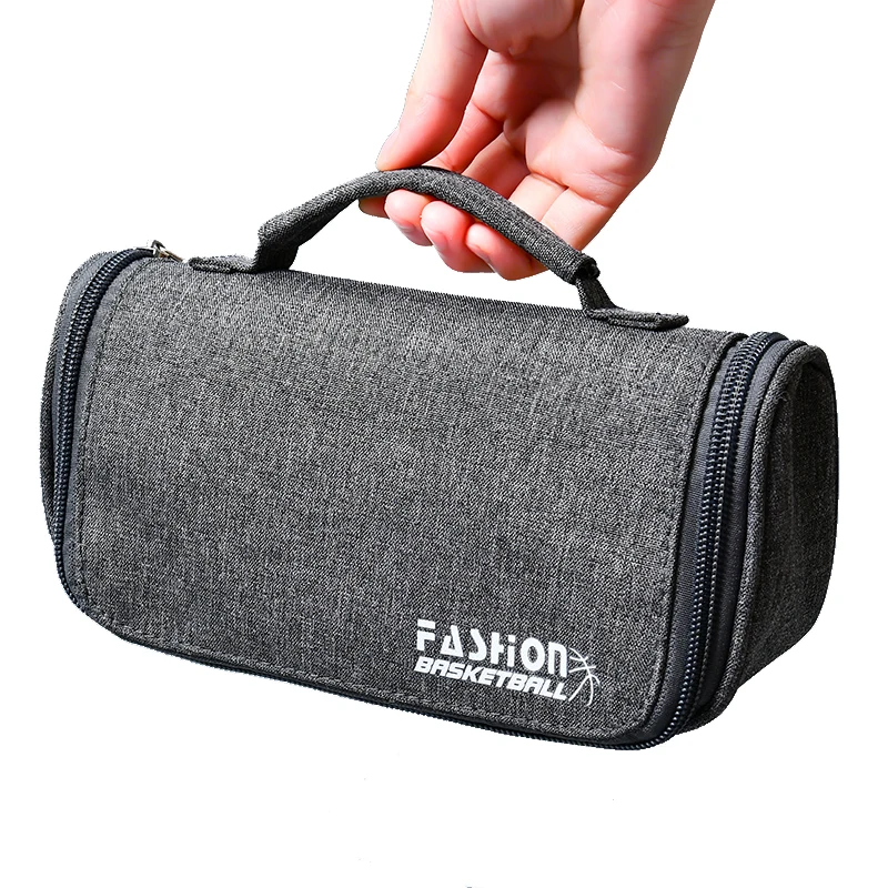 Вместительный холщовый пенал с ручкой