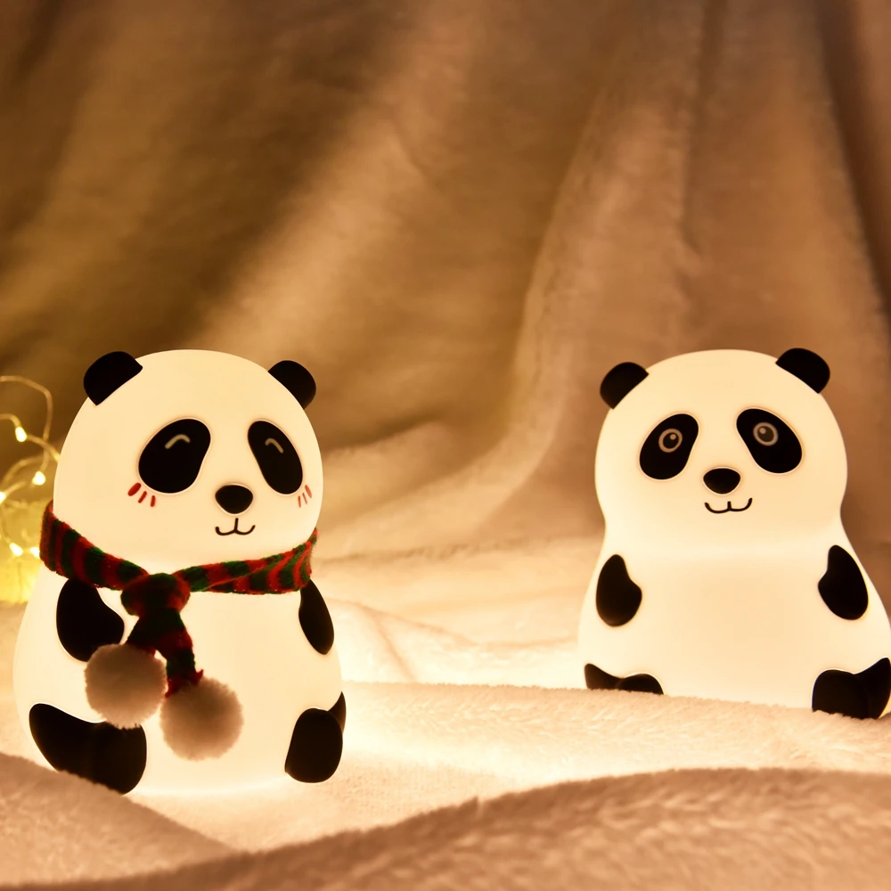 Hot Selling Kids Baby Nursing Silicone Kawaii Night Light Panda