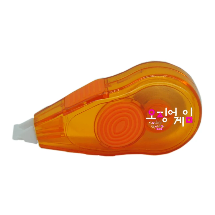 China factory directly sale stationery correction tape hot selling  school correction silk screen squid game correction tape