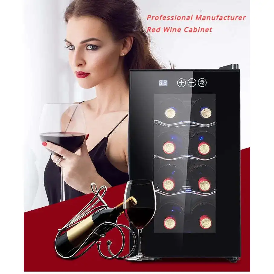Wholesale Best Price Wine Fridge Cooler Bar Mini Glass Display Cabinet Wine Cooler Refrigerator