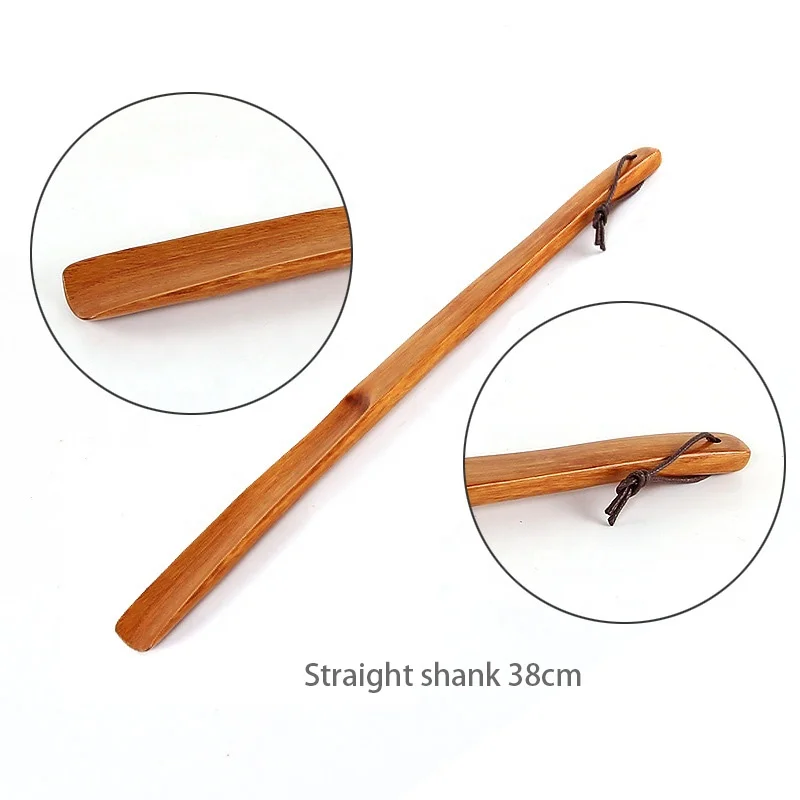Wholesale Lotus portable wood shoehorn comfortable shoehorn with wood handle
