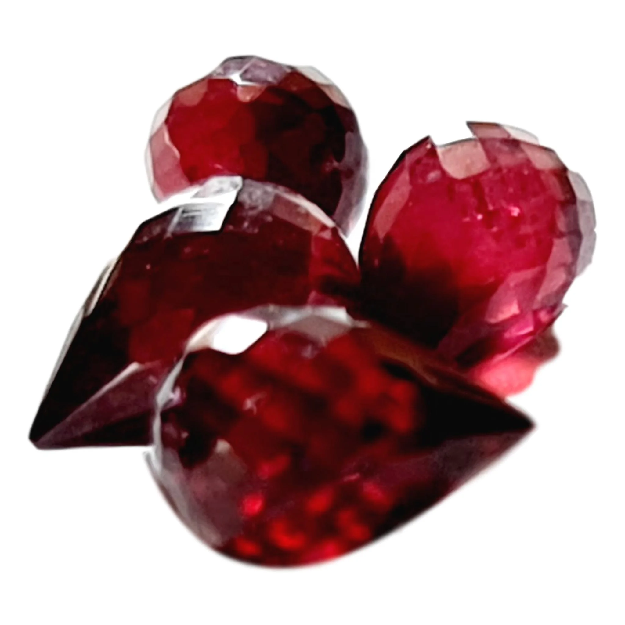 
Бусины из драгоценных камней с красным гранатом в форме капли 