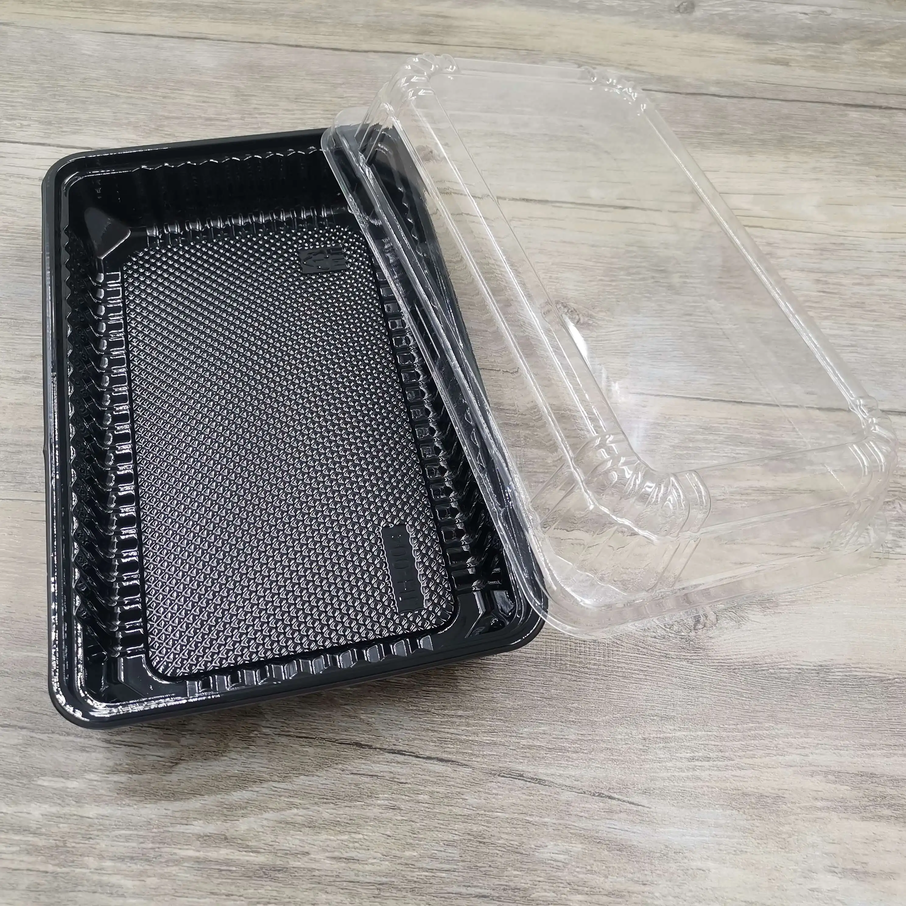 ZY004 new wholesale disposable plastic takeaway cake bread food box with clear lid