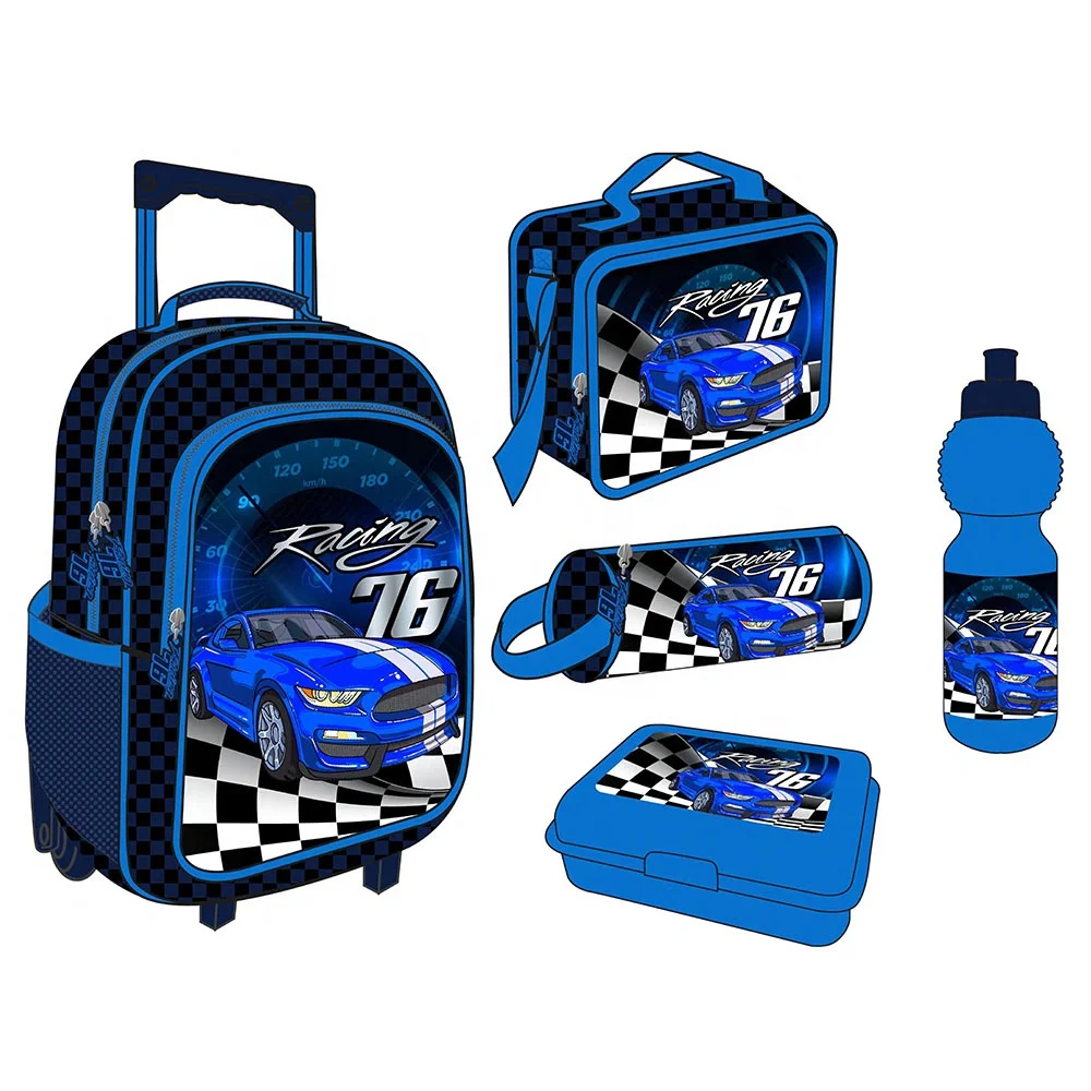 Toddler Backpack for School Boys Kindergarten Elementary Kids Backpack 5 in 1 School Trolley Bag