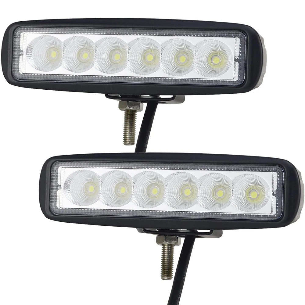 
Waterproof Truck Offroad Accessories 18W Car Automobile Motorcycle LED Work Light Bar Driving Lamp 6500K WG079 