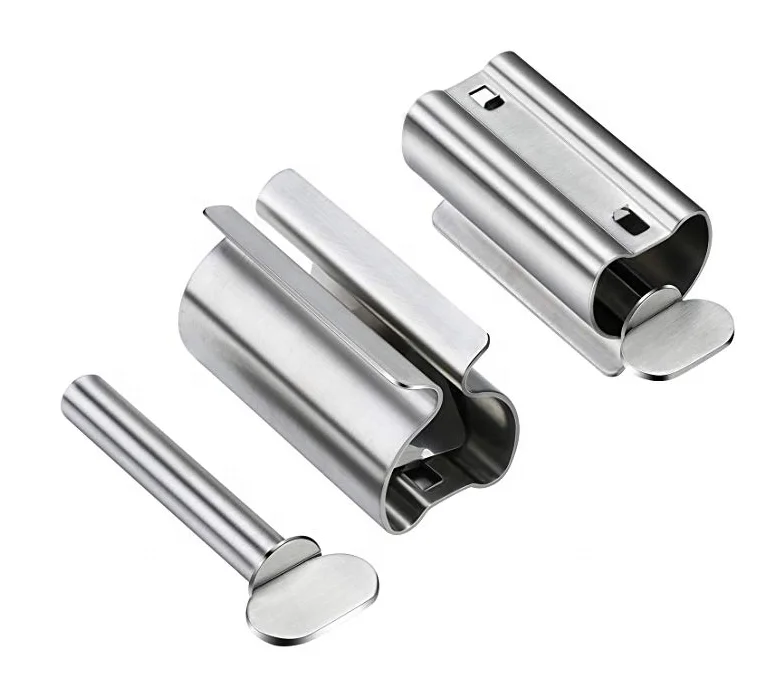 
Нержавеющая сталь 304 прокатки труб дозатор зубной пасты Зубная паста сиденья подставка держатель повернуть дозатор для зубной пасты для ванной комнаты 