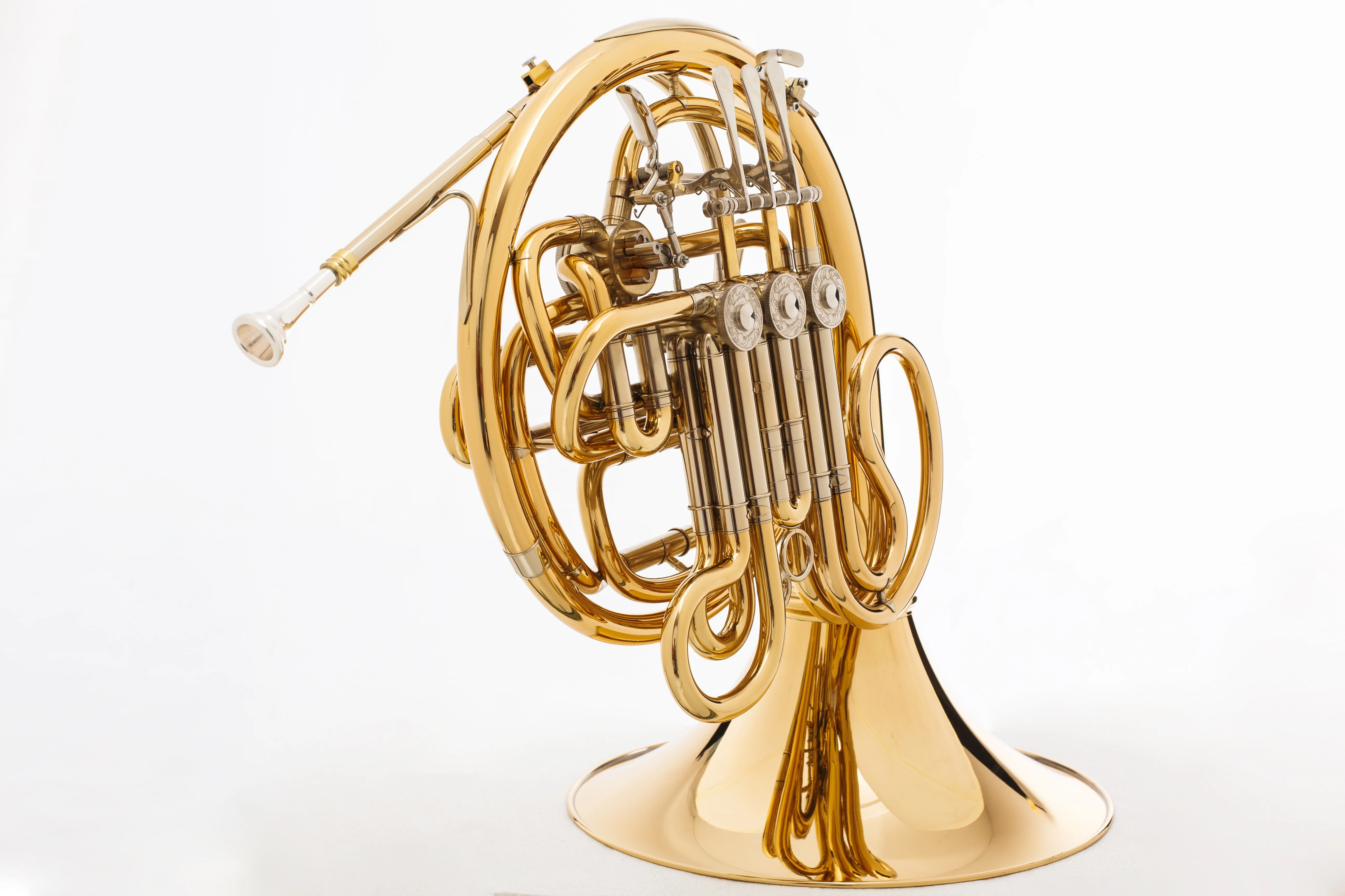 Gold brass body 4key double professional French horn OEM