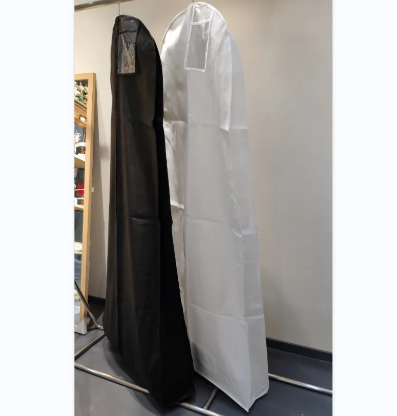 QUEENS GOWN  label supported  add pocket variety colour label garment bags custom logo garment bags