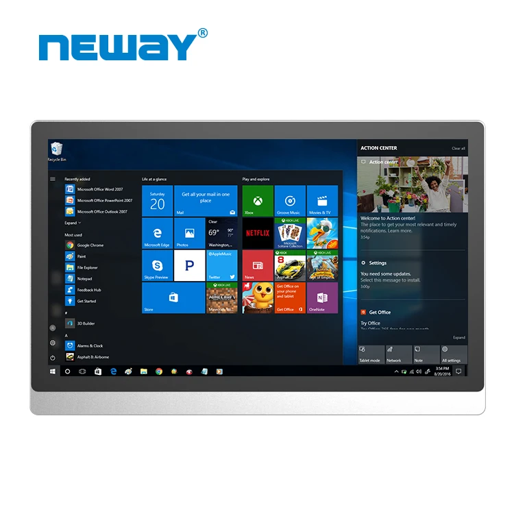 17.3 inch J1900 Quad-core X86 Industrial 800cd Tablet PC Sunlight Readable