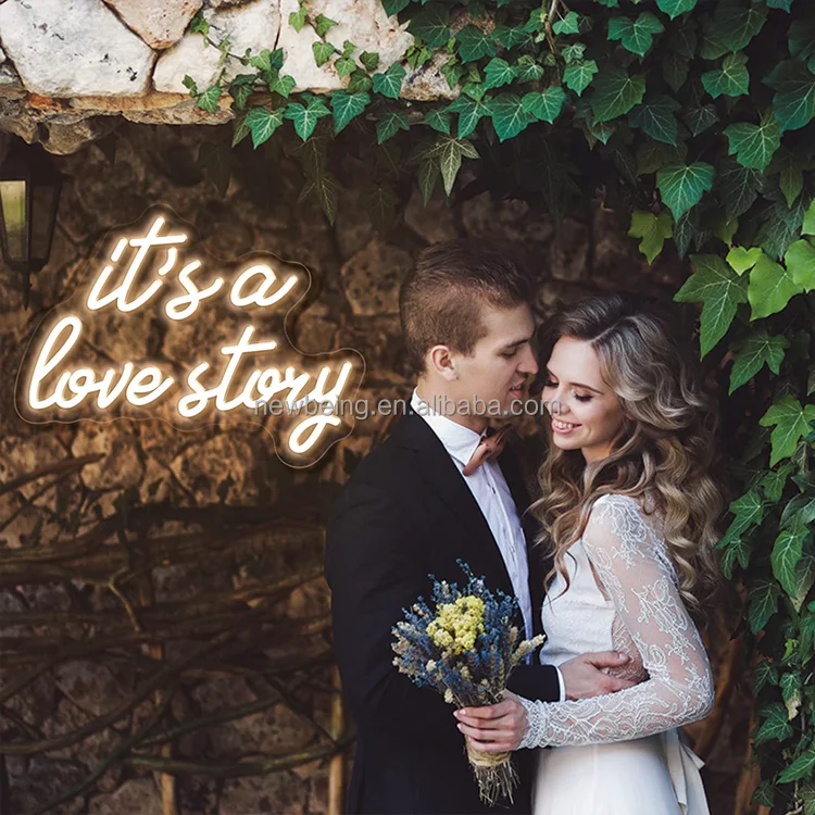 Neon Sign With Holder Base, Neon Guestbook Table Sign for Wedding Shop Business Desk Decor Reception Welcome Led Sign