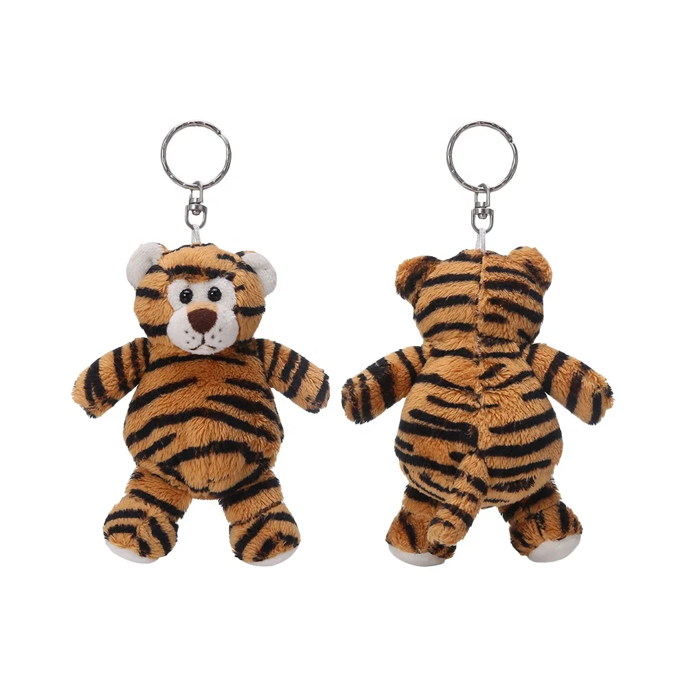 Cute tiger stuffed animal plush soft toy mini baby tiger plush keychain
