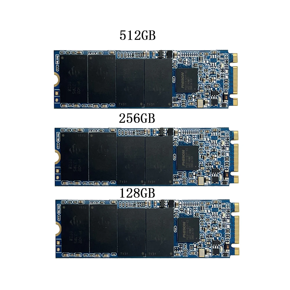 Твердотельный накопитель 256 ГБ M.2 2280 NVMe SATA SSD 512 1 ТБ 2 по заводской