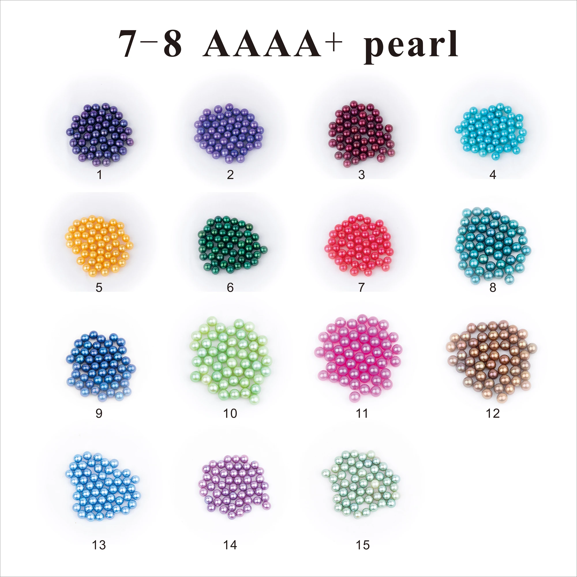 Love Wish Pearl Party Gift Vacuum-packed 7-8mm 4a+ quality Loose freshwater Round Cultured freshwater Pearl Oyster