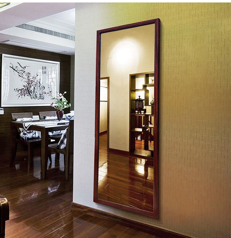 Large Black Modern Design Big Dress Wall Mirror Black Framed Mirror with Wall Hanging Fixings