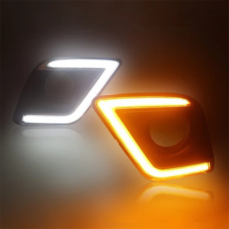 Turn Signal fog lamp led Daytime Running Lights DRL  For Toyota REVO Hilux VIGO 2015 2016