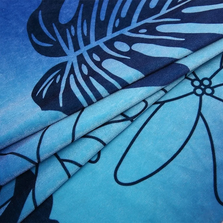 
high quality 100 polyester soft plain printed velvet fabric dress for sale 