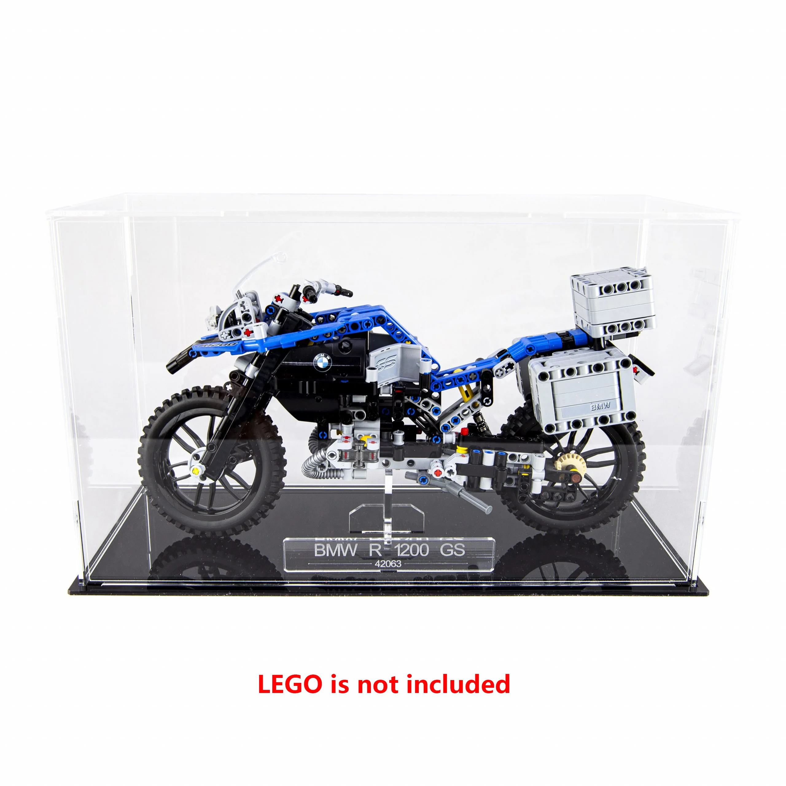 Индивидуальный прозрачный акриловый футляр для УФ-защиты LEGO BMW R 1200 GS 42063 приключений