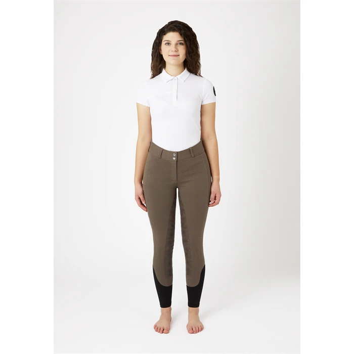 Factory Price Smooth  Non-Binding Equestrian Breeches Breathable Lightweight Button Front Breeches