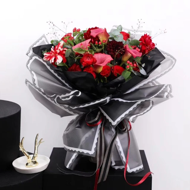 gift floral roll tissue paper sheets wrap packing custom waterproof luxury korean style flowers wrapping paper packaging