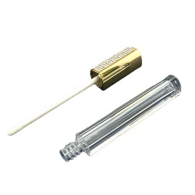 5ml Diamond Lip Gloss Containers Wand Tubes Liquid Lipstick Rhinestone Lipgloss Tube