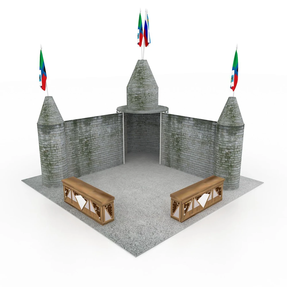 Выставочный открытый выставочный стенд Китайская система домашний стенд на заказ Новый Стиль Стенд Европейский замок стенд