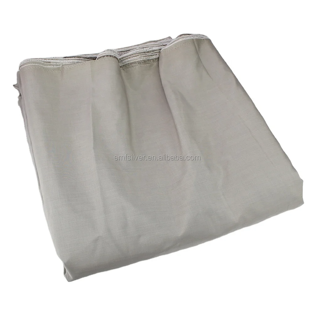 BLOCK EMF Anti Radiation Silver Fiber Fabric Conductive Faraday Cloth EMI RFID Protection Material for Clothes