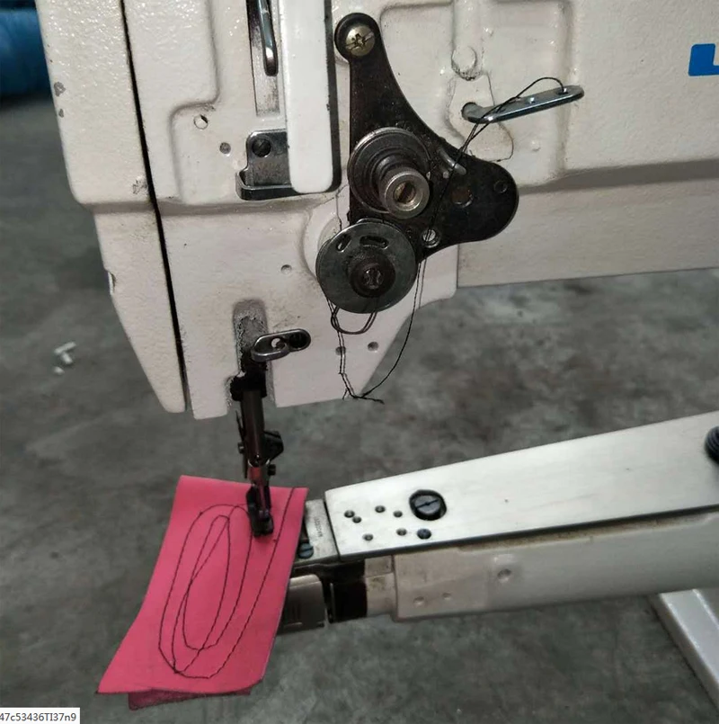 Low price 246 long Arm single-needle sewing machine for shoes and leather material