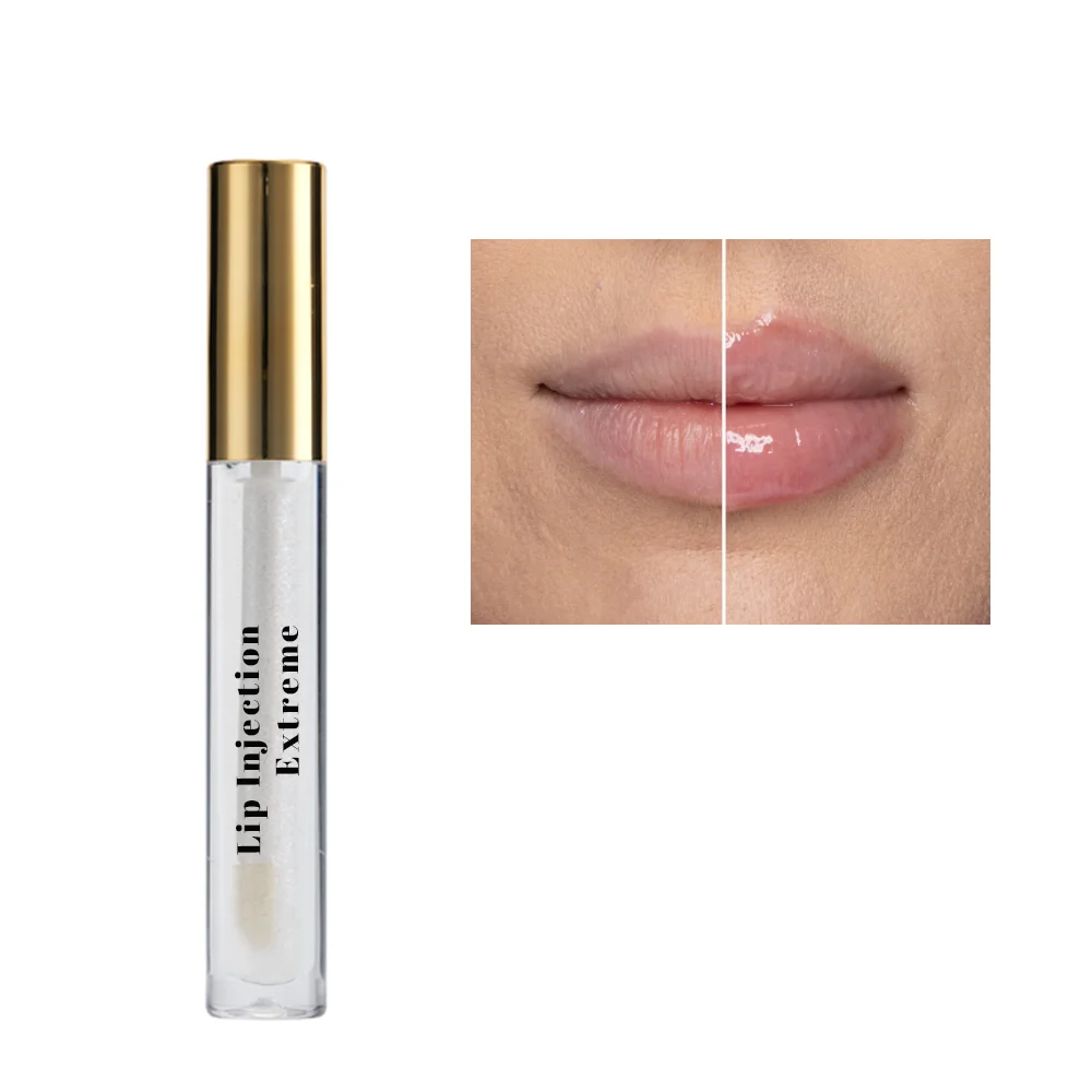 Popular lip injection extreme custom logo lip injection plumper gloss private label