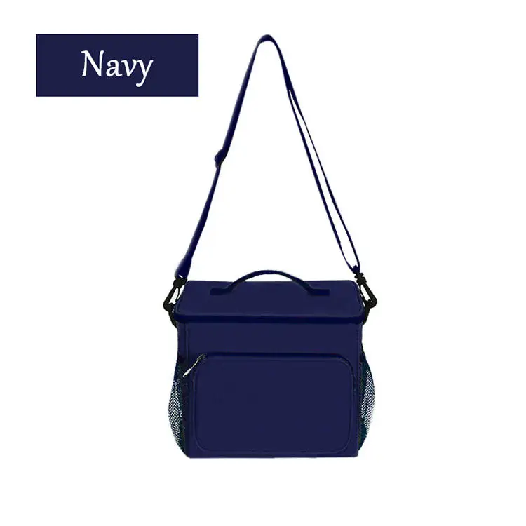 Custom Printed Logo Food Delivery Insulated Thermal Lunch Picnic Non Woven Cooler Bag