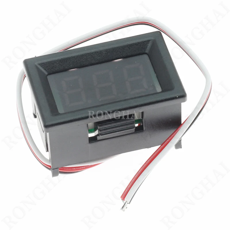 0.36 inch DC LED Digital Voltmeter Red Green Blue Yellow 3 Wires 0-30V Voltage Meter Auto Car Mobile Power Voltage Tester Meter