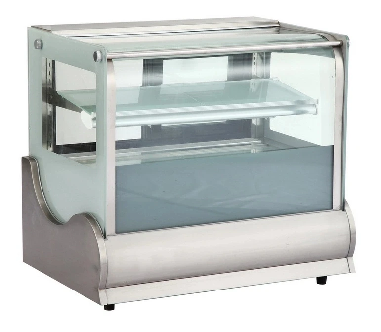 Вертикальная стеклянная витрина для торта