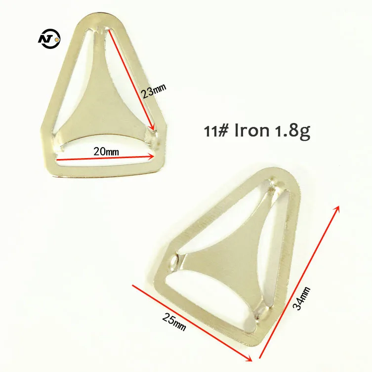 14mm 20mm 25mm 29mm Metal Triangle Slider Buckle Adjustable Webbing Buckles Dress Belt Backpack Strap Garment Decor Accessories