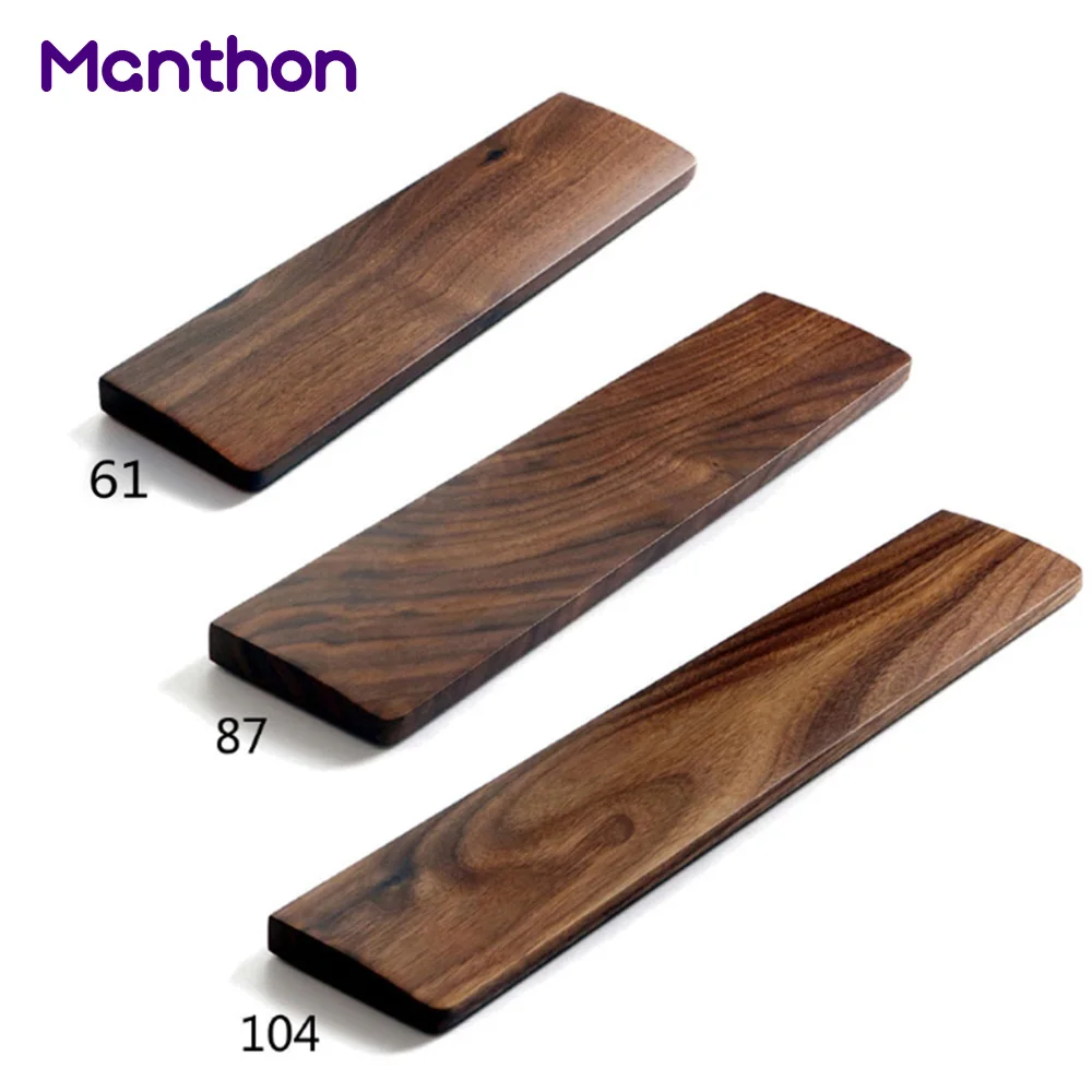 Newest Cheap Price 60% 65% 75% 100% Resin Wooden Wrist Support Rest For Keyboard