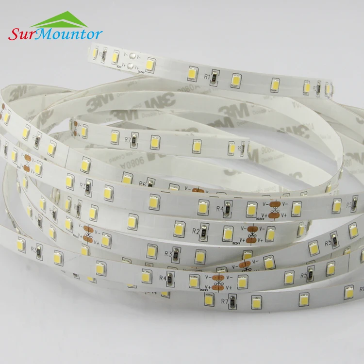 Светодиодная лента Smd гибкий свет Горячая продажа Dc 12v 24v 2835 гибкая светодиодная 5 м в катушке высокое яркий световой