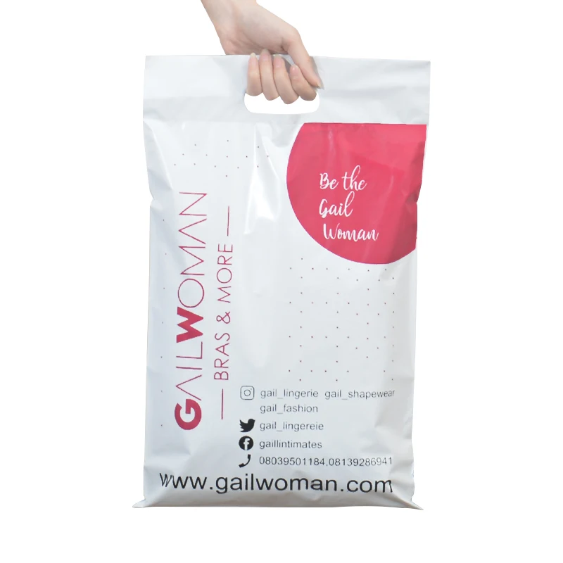 eco friendly poly mail bags personalized logo plastic bag envelopes poly print shipping plastic bags for clothingwith handle