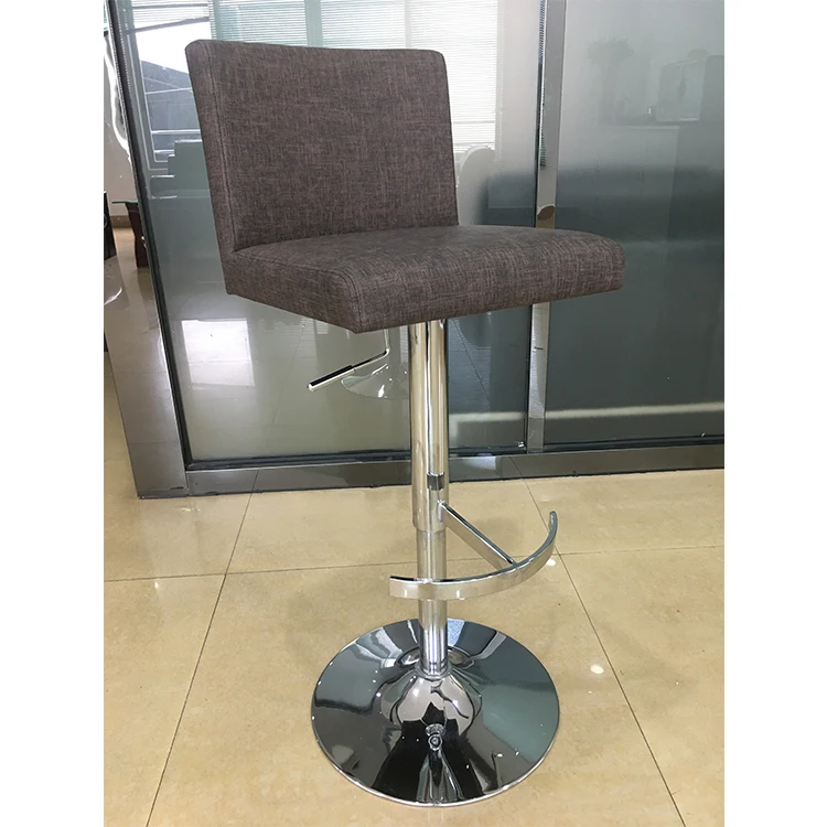 Redsun High Adjustable Bar Stool Swivel Metal Iron Bar Stool Seats With Back