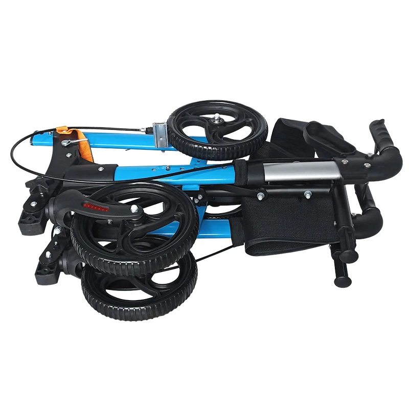 New arrival 2023 products BQ1002B Aluminum highweight  mobility wheelchair with a shopping bag for elderly people