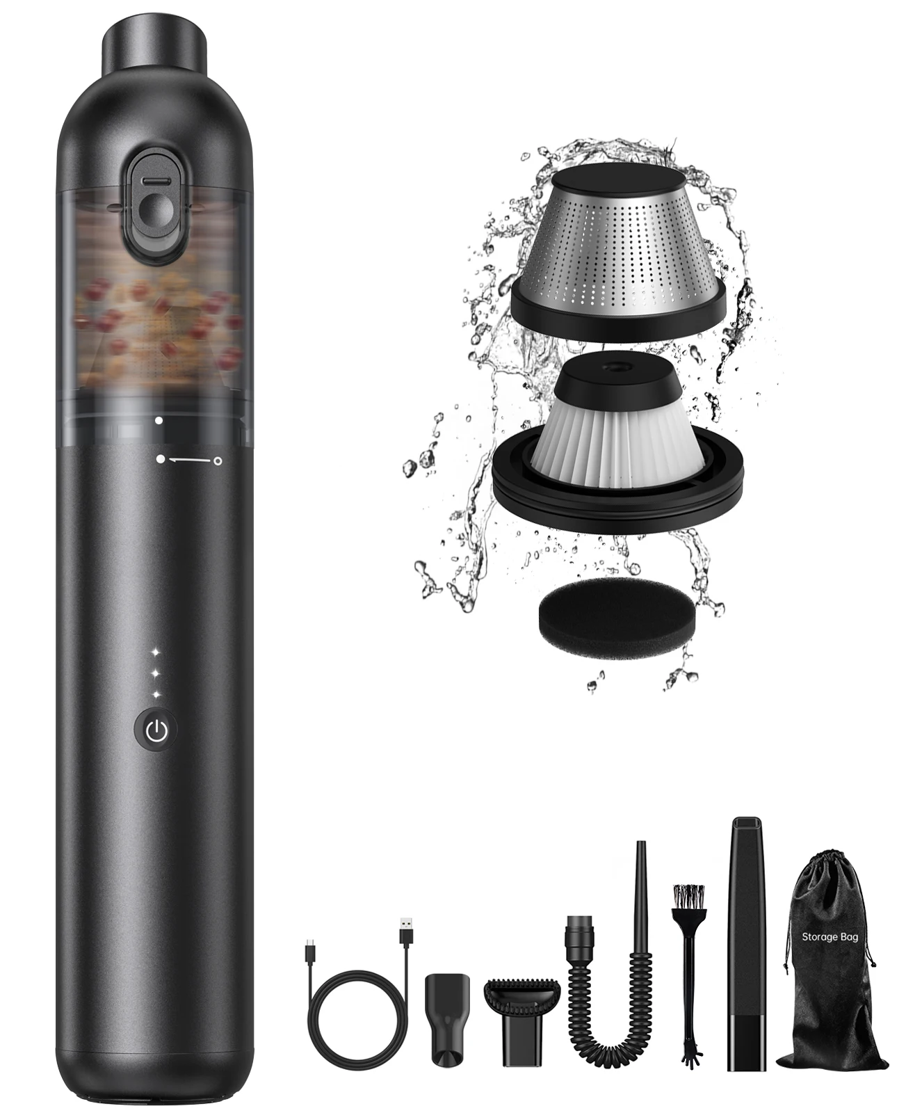 P03 Hoover Handheld Vacuum Cleaner Portable Mini Handheld Cordless Vacuum Cleaner Set Handheld Wired Car Vacuum Cleaner For Home