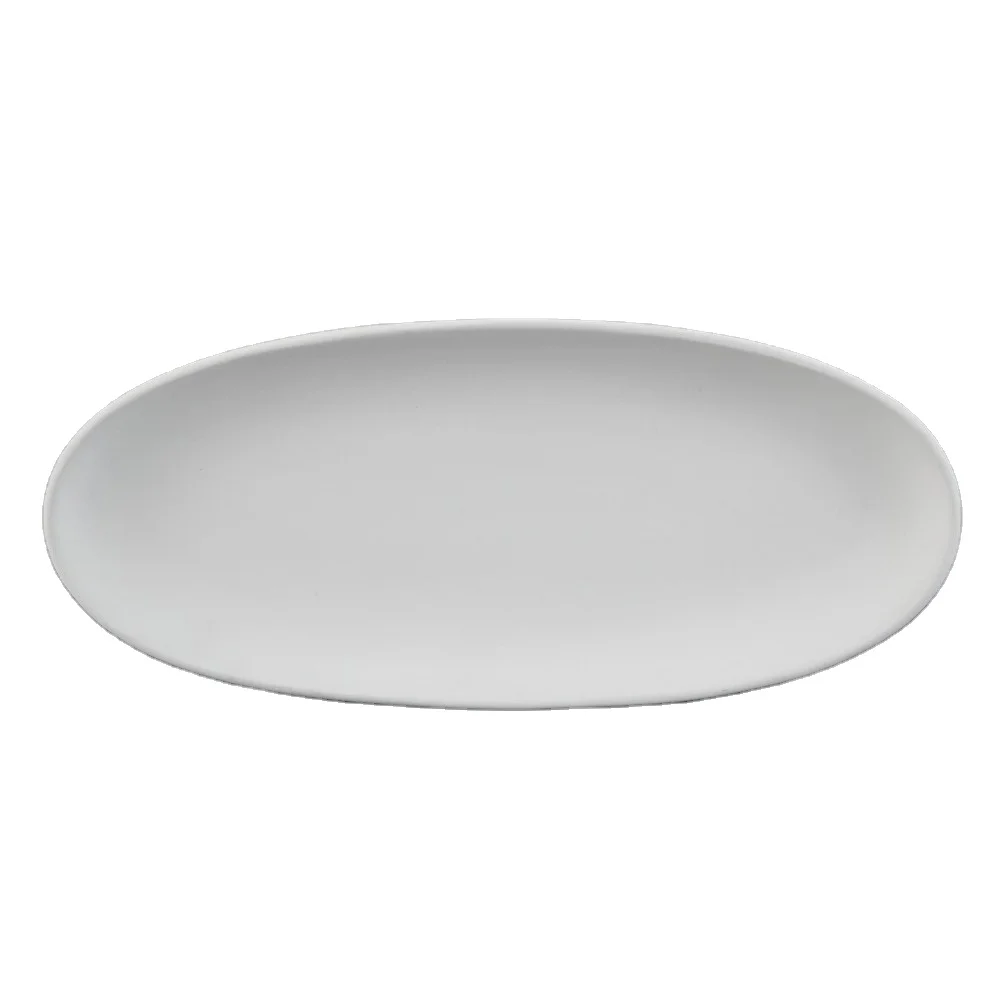 Ready for Painting Unglazed Ceramic Dolomite Clay Bisque Plate For Home Decoration