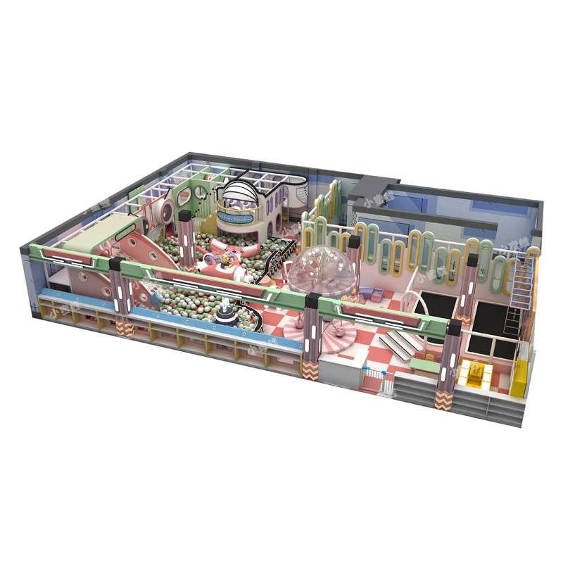 New Design Commercial Toddler Mcdonalds Playground Equipment with Indoor Plastic Playground and Maze