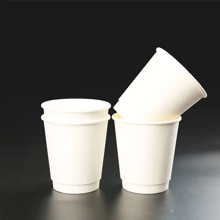 Custom printed 4 oz 8 oz 12 oz 16 oz paper coffee cups for coffee Double wall paper cup Disposable Paper Cup
