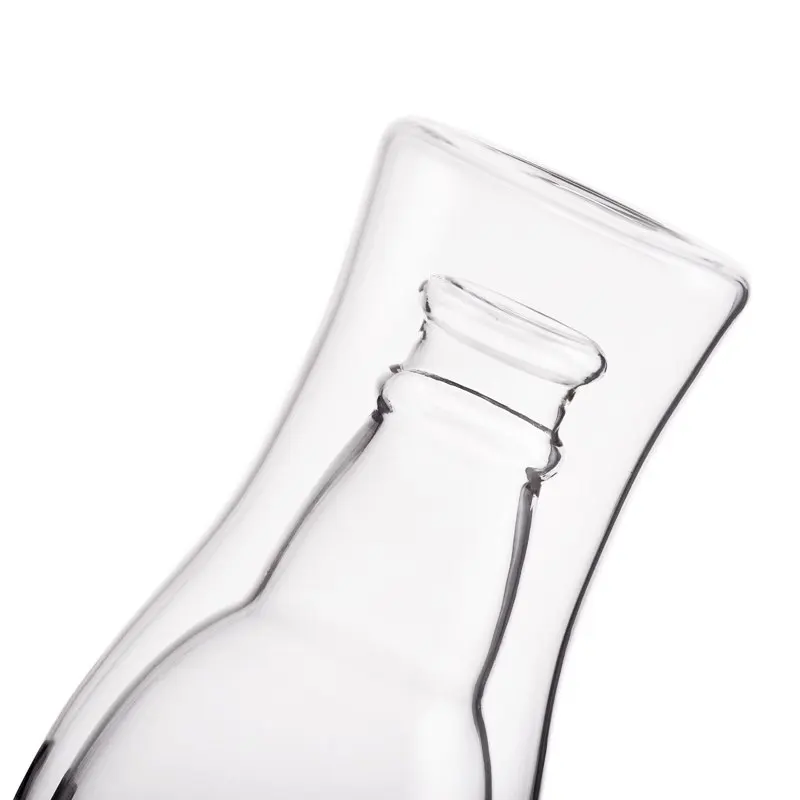 Creative Upside Down Design Beer Glasses Clear Double Wall Insulated Pub Mugs Freezable Glass for Beer Lovers