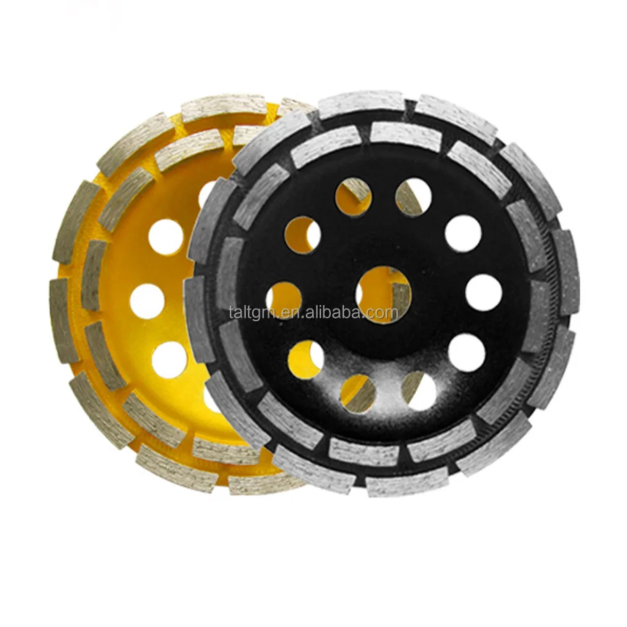 125 mm Double row Diamond Cup Wheel for Concrete Polishing Cup Wheel  Diamond grinding wheel disc
