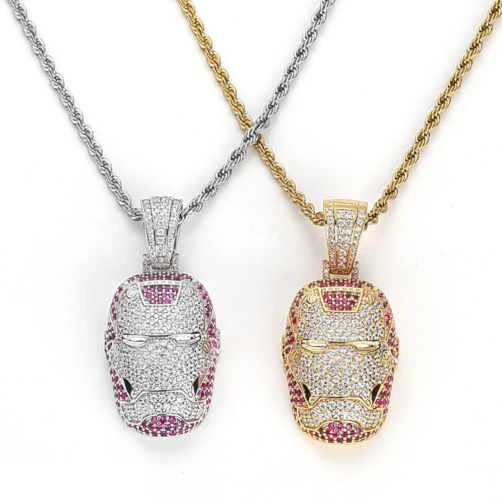 Fashion Hiphop Jewelry  Chain Cubic Zirconia With  Clasp Custom  Necklace Pendant