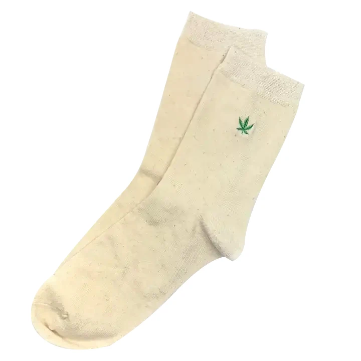 Wholesale Custom hemp organic cotton custom logo OEM socks Sweat-Absorbent Breathable Socks For Men