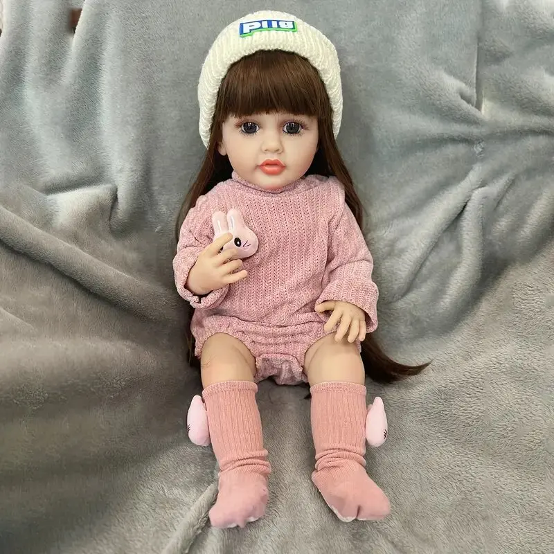 Reborn dolls 55cm function music doll realistic full silicone reborn baby dolls baby toys for girls